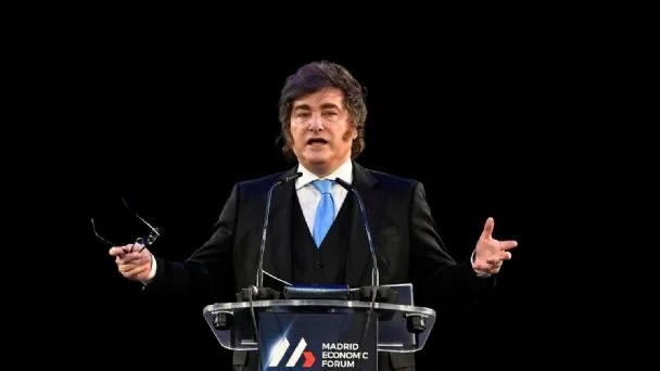 Milei cerró el Madrid Economic Forum con críticas a Sánchez y elogios a Trump